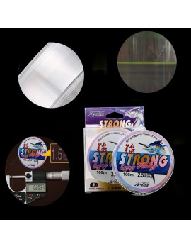 Cost-effective Strong Tensile 100m Nylon Transparent Fluorocarbon Stream Sea Fishing Line