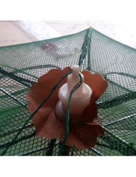 Fishing Bait Net Trap Cast Dip Cage Crab Fish Minnow Crawdad Shrimp Foldable NEW