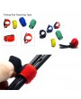 Reusable Fishing Rod Tie Holder Strap Buckle Fastener Hook Loop Cable Cord Ties Belt Magic Tape Band Fishing Accessories