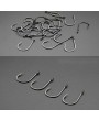 500pcs Boxed Fishing Hooks Barbed Luya Fishing Hook Sets 10 Sizes Assorted Fishing Accessories Black Perforated Hook