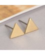 1 Pair Simple Geometric Ball Triangular Square Ear Stud Earrings Women's Fashion Jewelry Gift