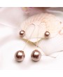 Fashion Pearl Drop Dangle Long Chain Threader Double-Sided Earrings Jewelry