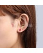 Fashion New 20 Pair New Fashion Rhinestone Wholesale Mix Color Plastic Ear Stud Earrings