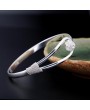 Fashion Jewelry Crystal Rhinestone Love Bracelet Bangle Cuff Charm Women's Gift