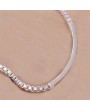 Fashion 925 Silver Plated Box Link Chain Bracelet Bangle Wrist Hand Jewelry