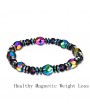 Unisex Magnetic Bracelet Beads Hematite Stone Therapy Health Care Magnet Hand-woven String Bangle Hot Weight Loss