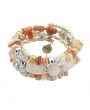 NEW Rhinestone Clear Gem Crystal Bracelets Bangles Multilayer Chain Gold Filled Resin Bracelet Party Bracelet For Women
