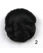Womens Chignon Hairstyle Hair Extension Black/Brown Updo Hair Piece Clip-In Bun