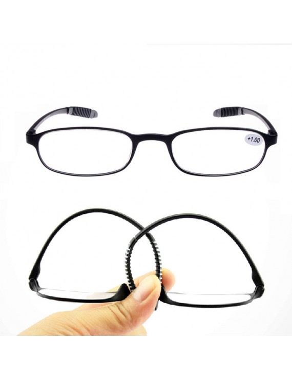 TR90 Flexible Unisex Reading Glasses Ultralight Eyeglasses Pressure Reduce +1.0~+4.0