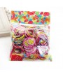 Women Girls' Elastic Hair Band 100pcs/pack Colorful Hair Ties Ropes Scrunchy Ponytail Rubberbands Tie Gum Accesorios Pelo