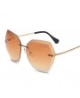 New Fashion Women Sunglasses Luxury Gradient Sun Glasses Driving Glass Metal Frame