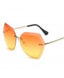 New Fashion Women Sunglasses Luxury Gradient Sun Glasses Driving Glass Metal Frame