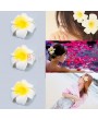 1/2/3/5/10pcs Hawaiian Foam Flower Bridal Wedding Party Hair Clip White Plumeria
