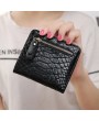 Women Short Wallet Mini Simple Buckle Wallet Purse Korean Style Card Holder Handbags