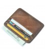 Men Genuine Leather Mini Wallets Male Business Ultra-thin Card Holder Women Small Purse Leather Card Case Luxury Brand