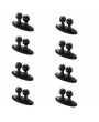 8Pcs Car Wire Cord Cable Holder Tie Clips Line Fixer Organizer Drop Adhesive