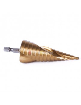 3Pcs HSS Spiral Grooved Step Cone Drills Bit 12mm/20mm/32mm Hole Cut Tools