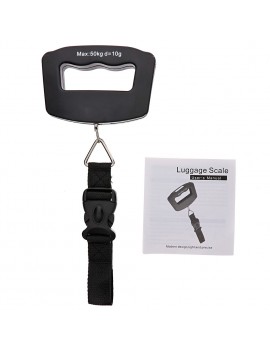 LCD Digital Luggage Scale Portable 50kg 10g Fish Hanging Weight Electronic Hook