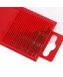 20pcs Mini HSS High Speed Steel Twist Drill Bit Set Tool Craft With Red Case