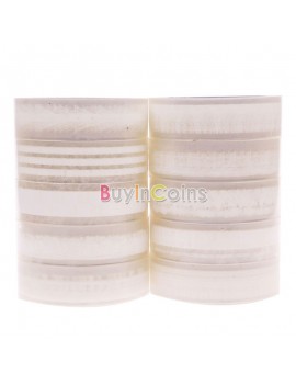 White Translucent Sticky Adhesive Various Pattern Tape Decorative Lace Stickers