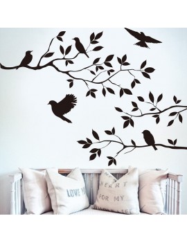 Tree & Bird Removable Wall Sticker Vinyl Art Decal Mural Home Room DIY Decor