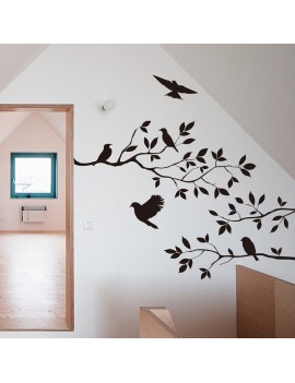 Tree & Bird Removable Wall Sticker Vinyl Art Decal Mural Home Room DIY Decor