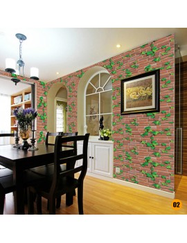 45*100cm Bricks Pattern Wall Self Adhesive Wallpaper Waterproof Brief Wall Sticker Room Sticker