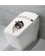 3D Cute Animals Cat Dog Toilet Stickers Wall Decals Hole Refrigerator Posters