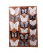18pcs Black&White 3D Butterfly Sticker Art Design Decal Wall Sticker Decoration