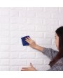 Newest 3D Effect Flexible Stone Brick Wall Viny Wallpaper Self-adhesive