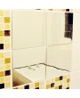 0.2mm 16pcs Mirrors Mosaic Tiles Self Adhesive Wall Stickers Square Decal Decoration Simplicity