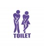 Colors Removable Man Woman Washroom Toilet WC Sticker Family DIY Decor Art Decal