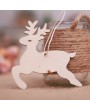 10Pcs Christmas Tree Wood Chip Pendant Xmas Hanging Ornament Hoem Decor