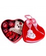 3Pcs Heart Scented Bath Rose Flower Soap Bear Party Decor Valentine's Day Gift