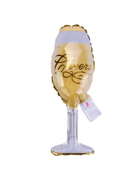 Small Champagne Bottle Glass Foil Balloons Birthday Wedding Party Decor