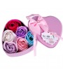 6Pcs Heart Scented Bath Body Petal Rose Flower Soap Wedding Valentines Gift