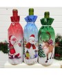 Christmas Party Gift Bag Xmas Dinner Decor Creative Christmas Wine Bottle Set Santa Claus Snowman Bottle Cover Clothes