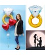 30inch Balloon Diamond Ring Wedding Aluminum Foil Balloons Inflatable Gift Birthday Baloon Party Decoration
