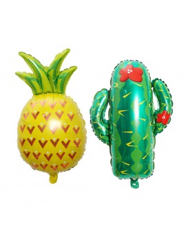 Watermelon Pineapple Cactus Strawberry Aluminum Foil Balloons Festival Party Decor