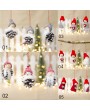 3Pcs/Set Christmas Santa Claus Snowman Pinecone Pendant Xmas Tree Hanging Decor