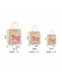 Cartoon Pattern Merry Christmas Kraft Paper Bag Candy Storage Party Gift Supplies L