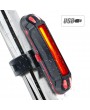 USB Rechargeable LED Bicycle  Safety Warning Lamp Bike MTB Front Rear Tail Light